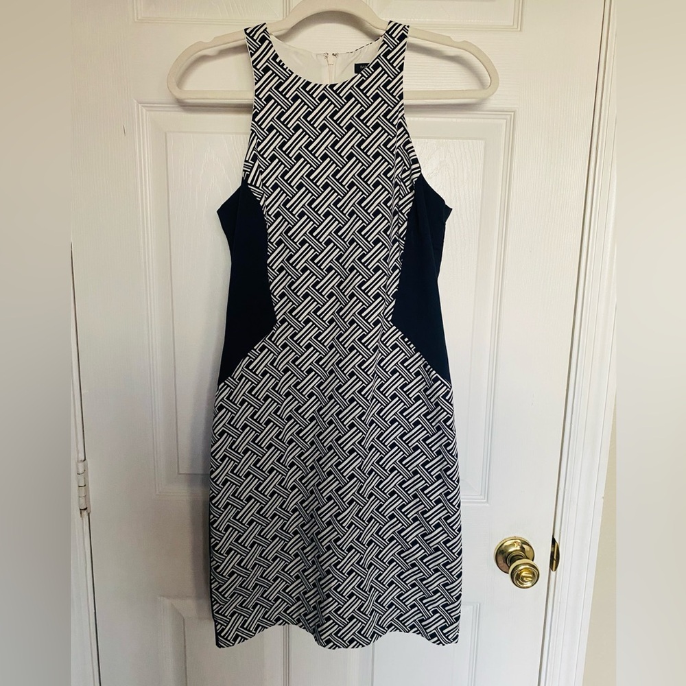 Sleeveless Banana Republic Geometric Mini Dress